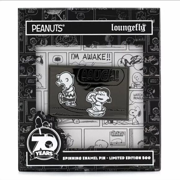 Loungefly Peanuts 70th Anniversary Spinning Enamel Pin - Picture 1 of 2